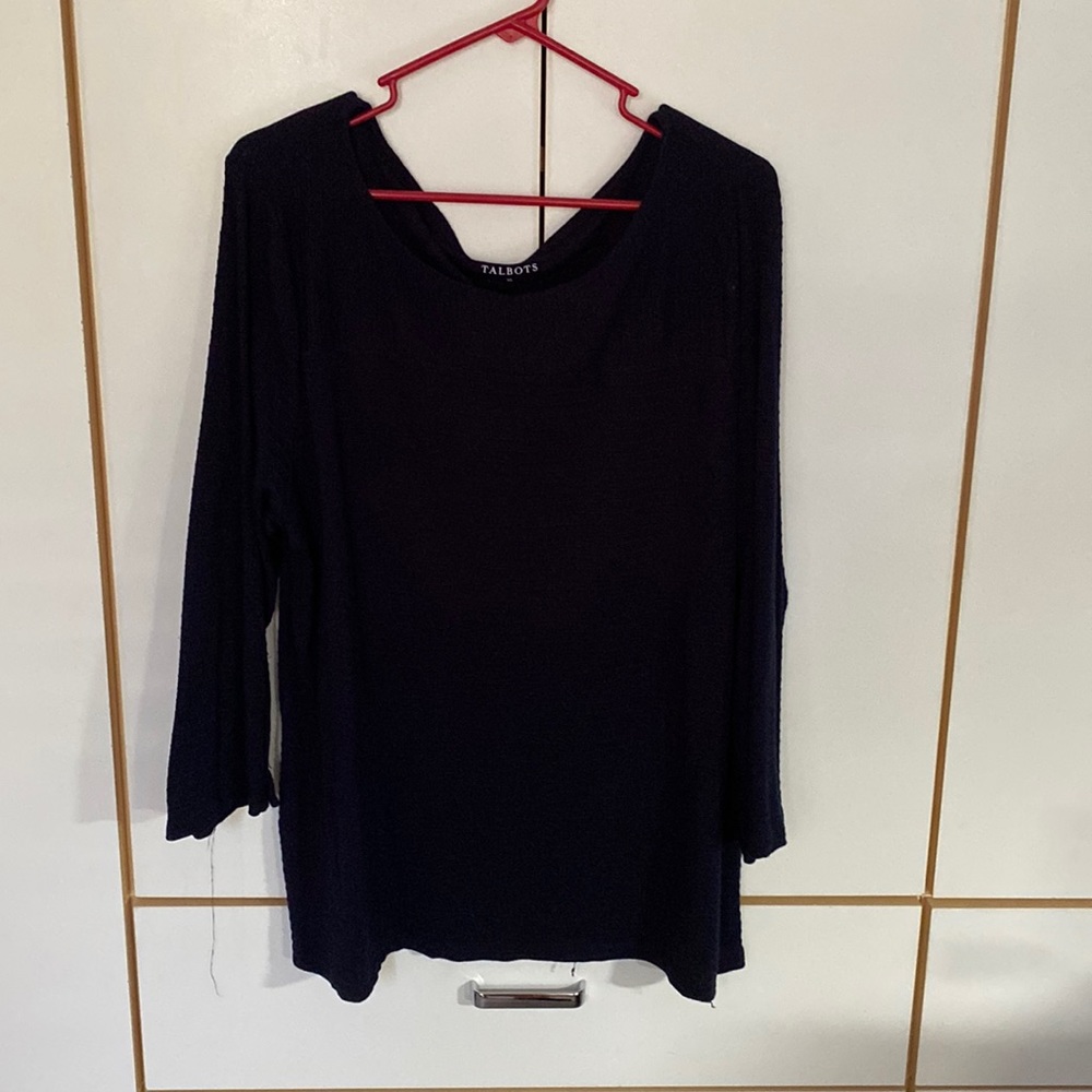 Talbots sweater- navy